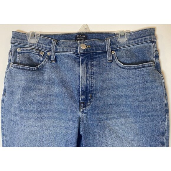 J.Crew Jeans Mid Rise Crop Flare Stretch Size 31 - Picture 2 of 5